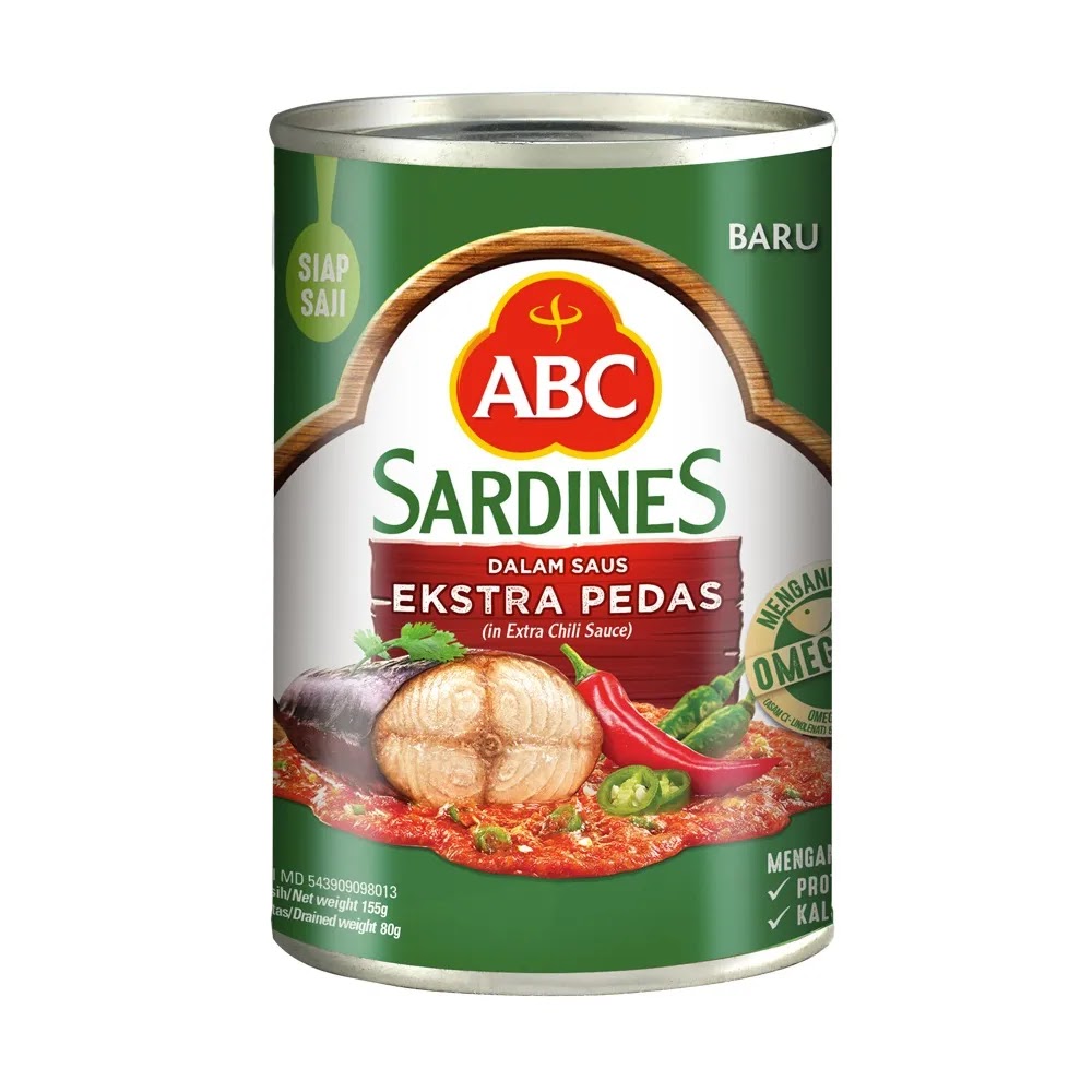 Abc Sarden Extra Pedas 155G/60