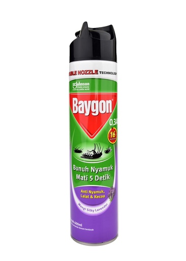 [372036] Baygon Spray Silky Lave 600Ml